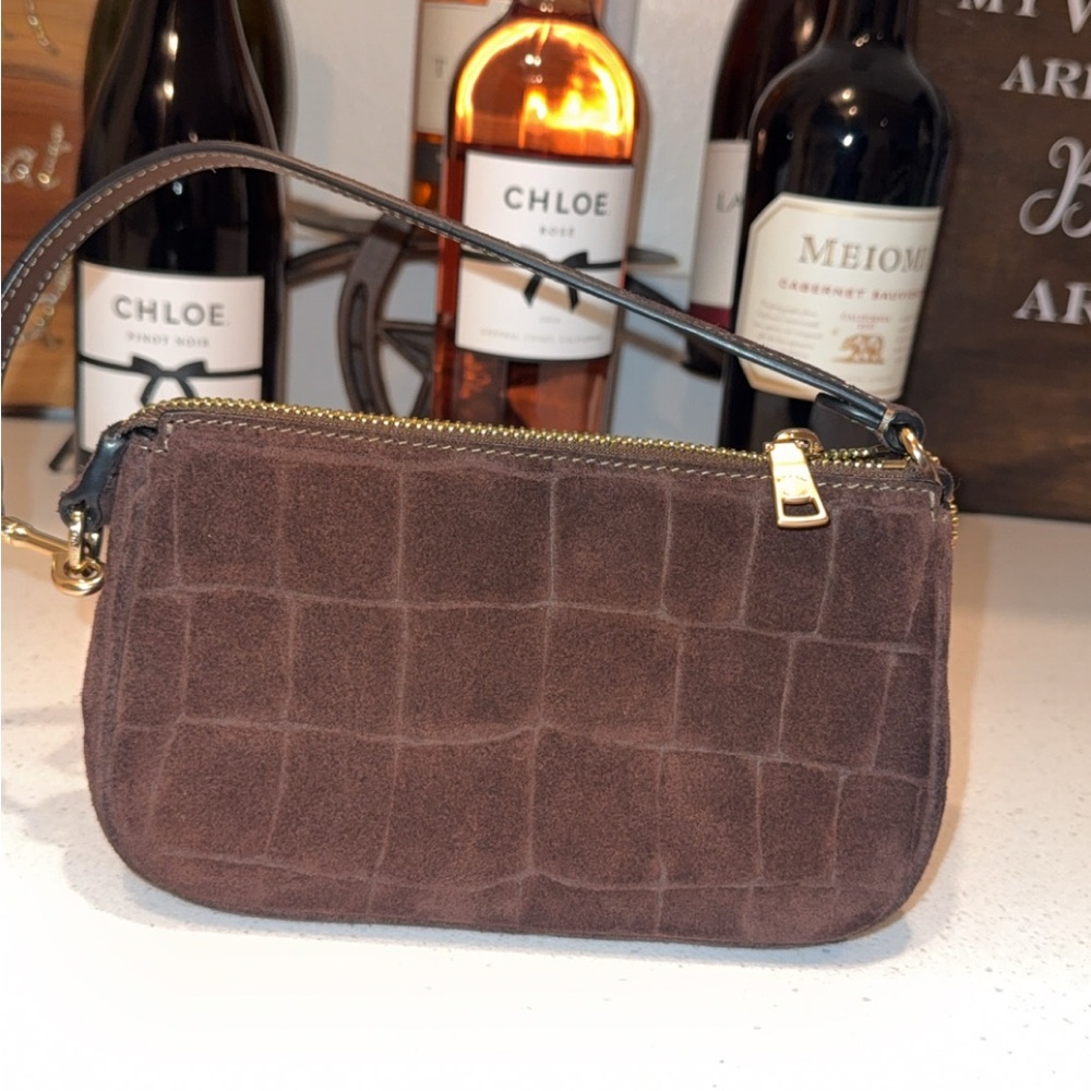 Nolita 19 in Croc embossed suede - Picture 4 of 6